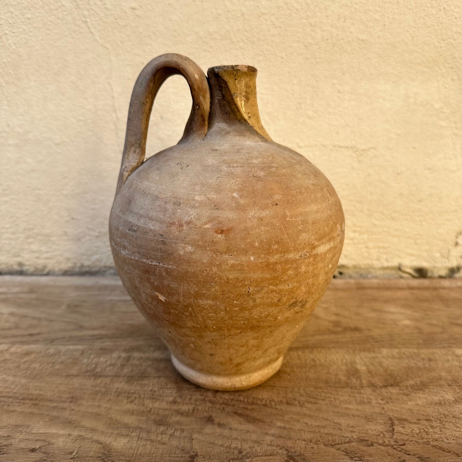 Vintage French Pottery Jug Stoneware Water Pitcher Southwest France 0302237 Unmarked