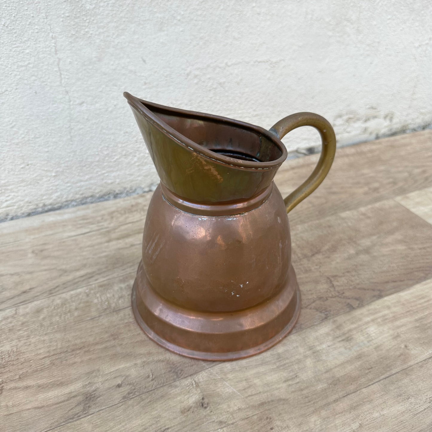 Antique French Copper Pitcher Water Jug Country Farmhouse Decor 0712234 Fleamarketfrance