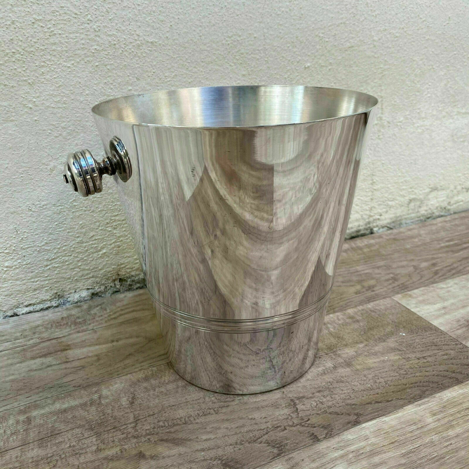 Vintage French Champagne Silverplate Ice Bucket Cooler 3008214 - Fleamarketfrance