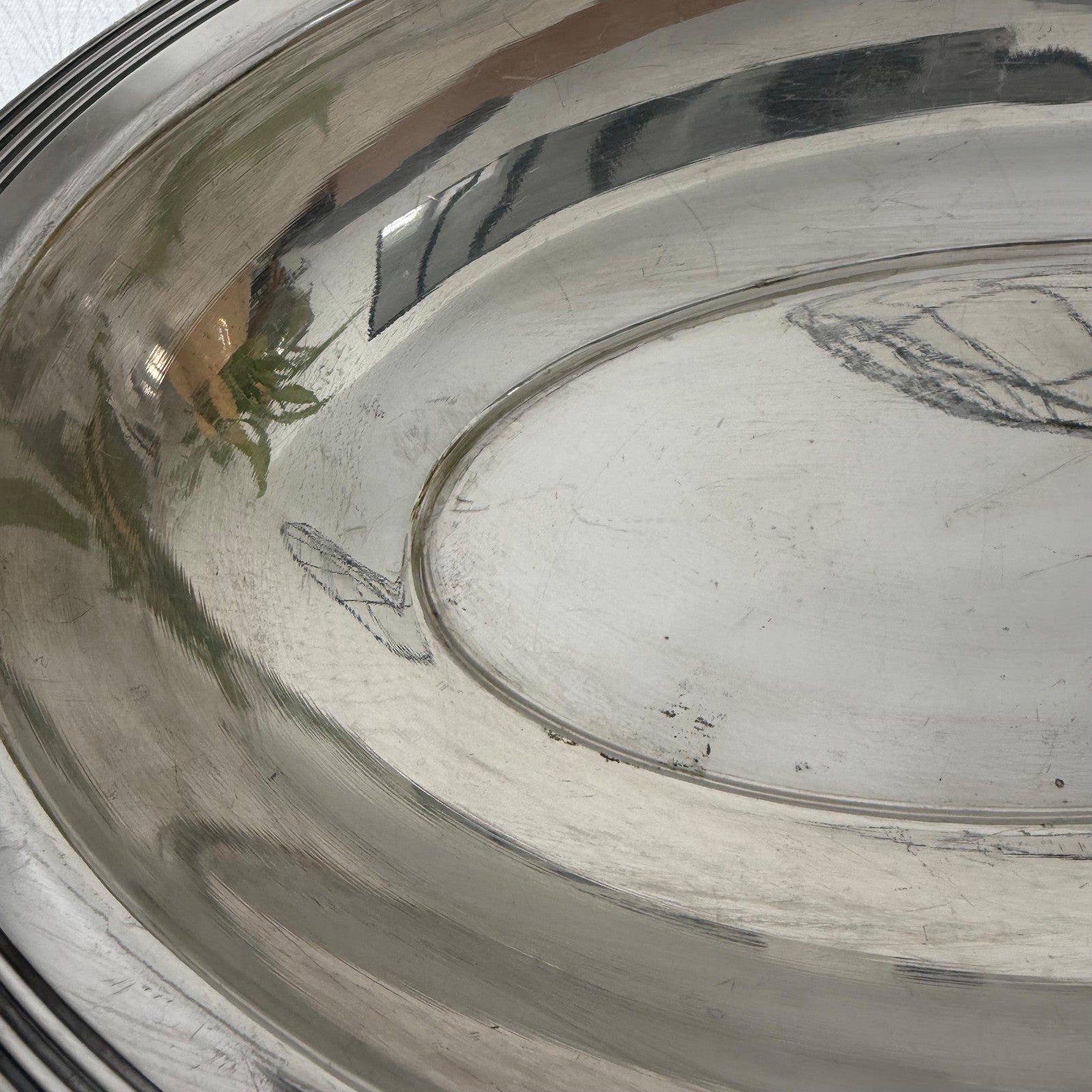 Ercuis Silverplate French Oval Serving Platter Art Deco Tray 2607266 ercuis