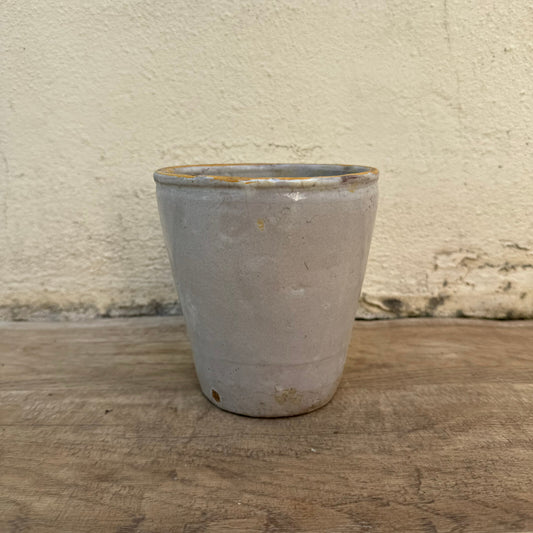 Antique Italian Confit Pot 19th Century Ceramic Food Jar 5.25" 1807242 Unbranded