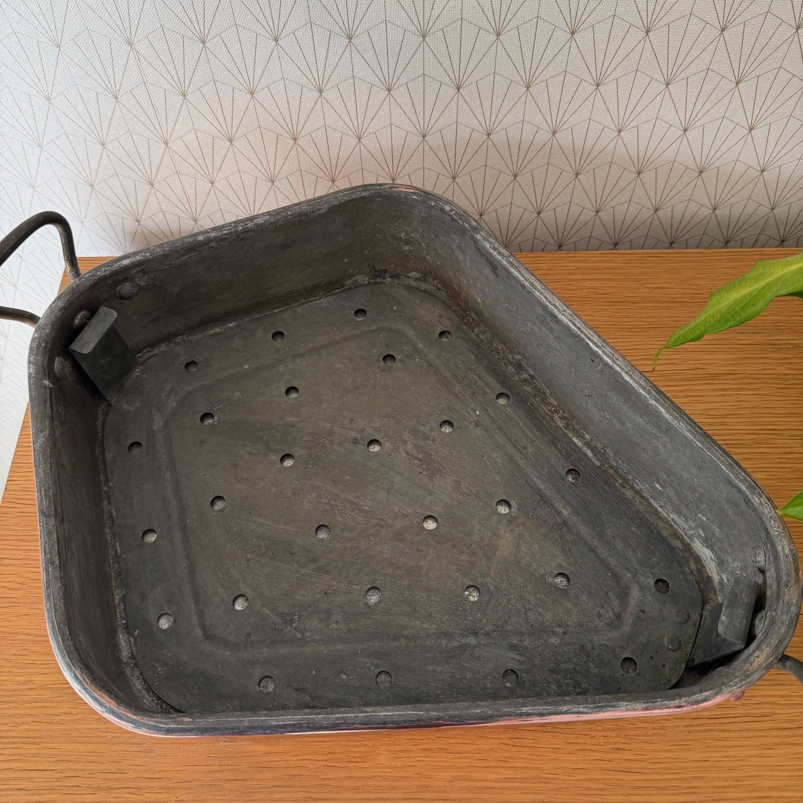 French Copper Fish Poacher Turbot Vintage Turbotiere Cookware 1602261 Unbranded