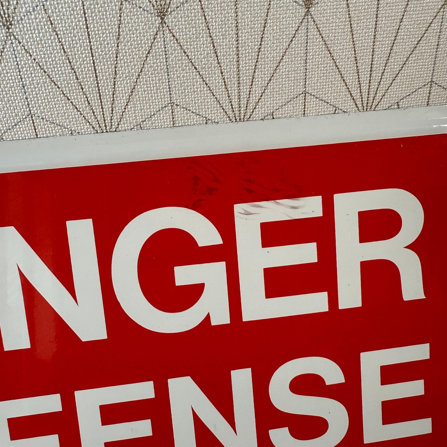 French Danger Sign Vintage Metal Defense D Entrer Red Plaque 2212247 Fleamarketfrance