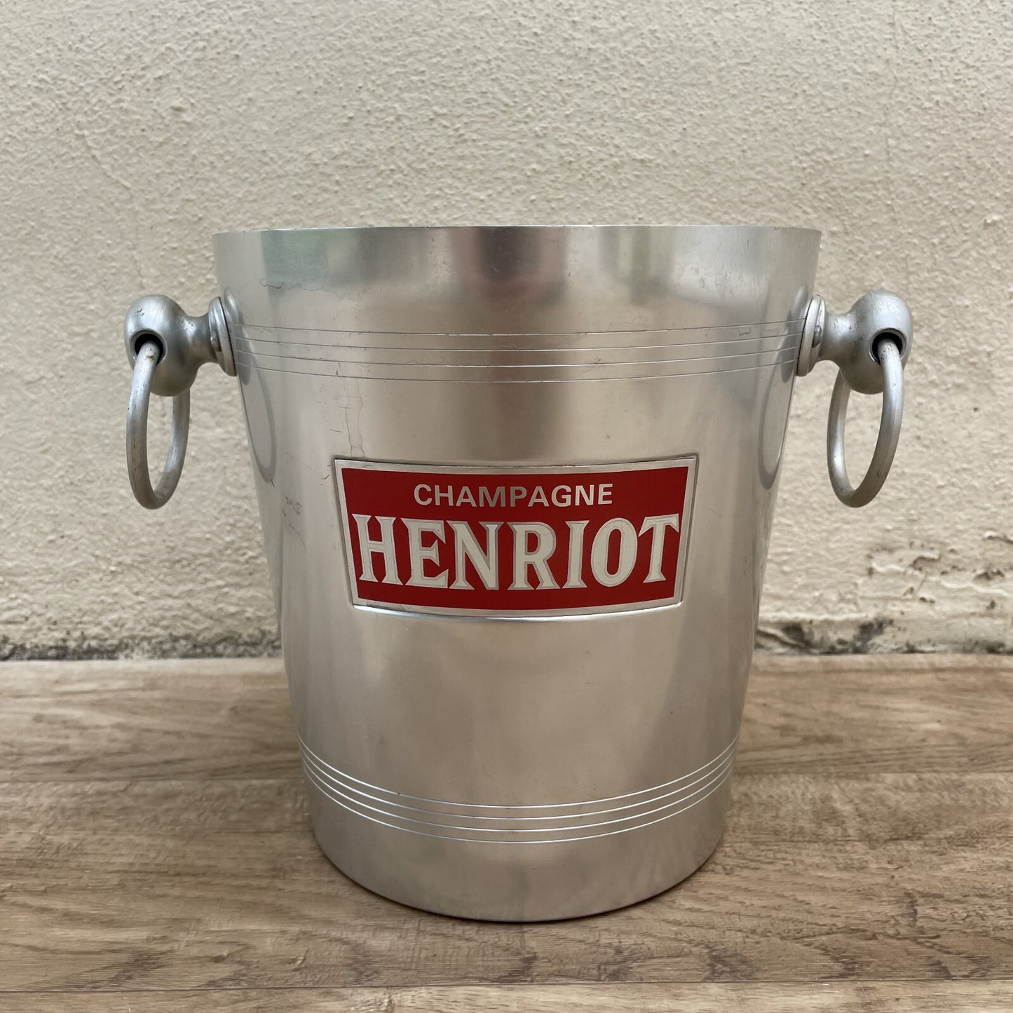 Vintage French Henriot Champagne Bucket Ice Cooler Aluminum 1803253 Fleamarketfrance