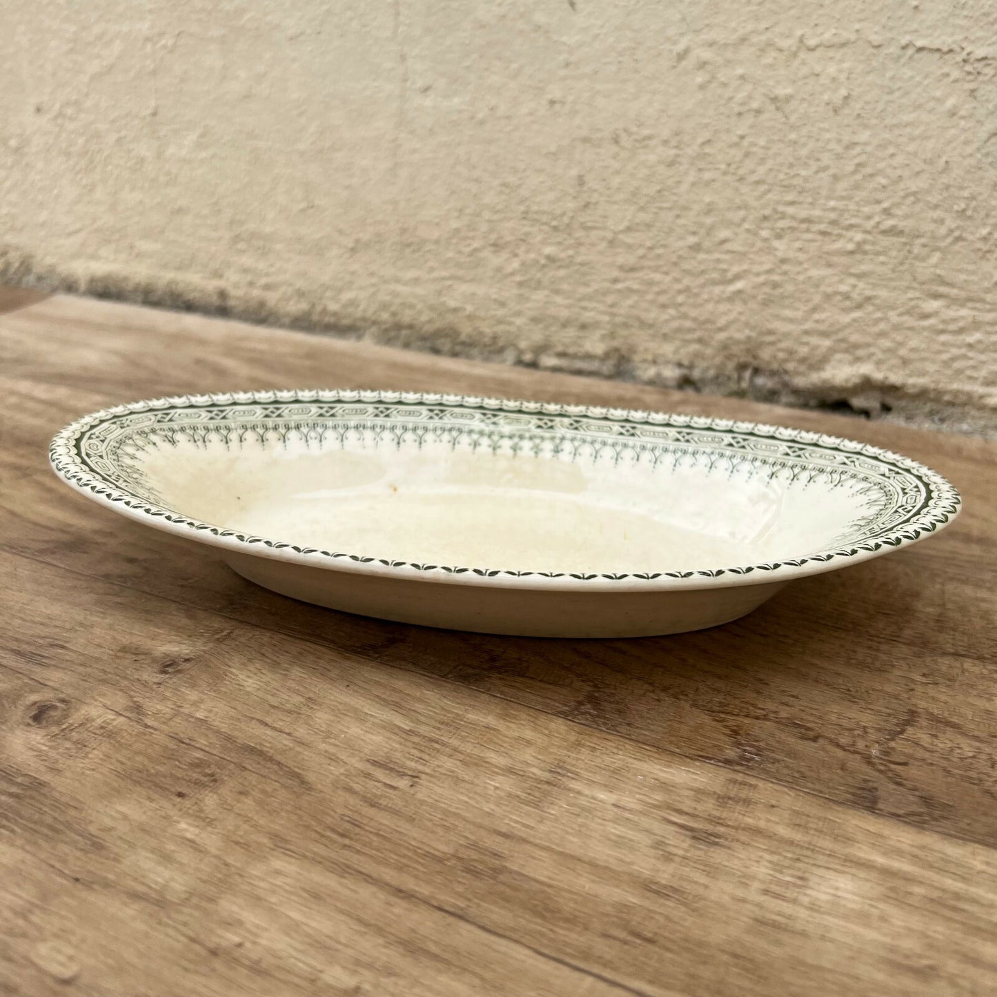 French Ironstone Platter Terre de Fer Oval Serving Tray Arles 2703225 Terre de Fer