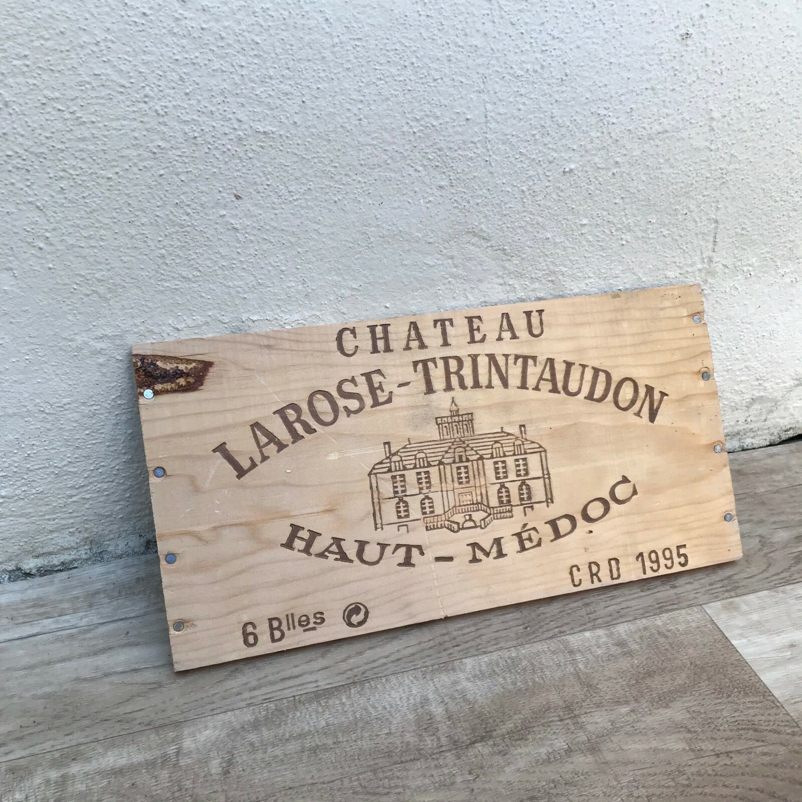 French Wine Crate Panel Chateau Larose-Trintaudon Bordeaux Vintage 0803229 Château Larose-Trintaudon