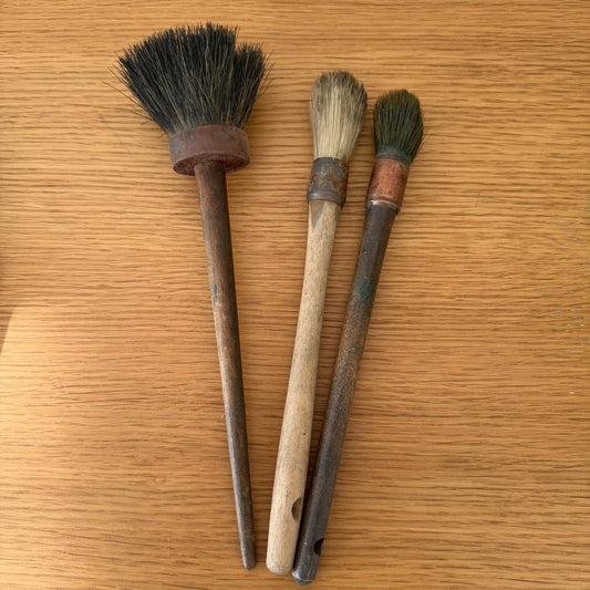 Vintage French Artist Paint Brushes Set Professional Studio Tools 1801263 Fleamarketfrance : French vintage and antique decor