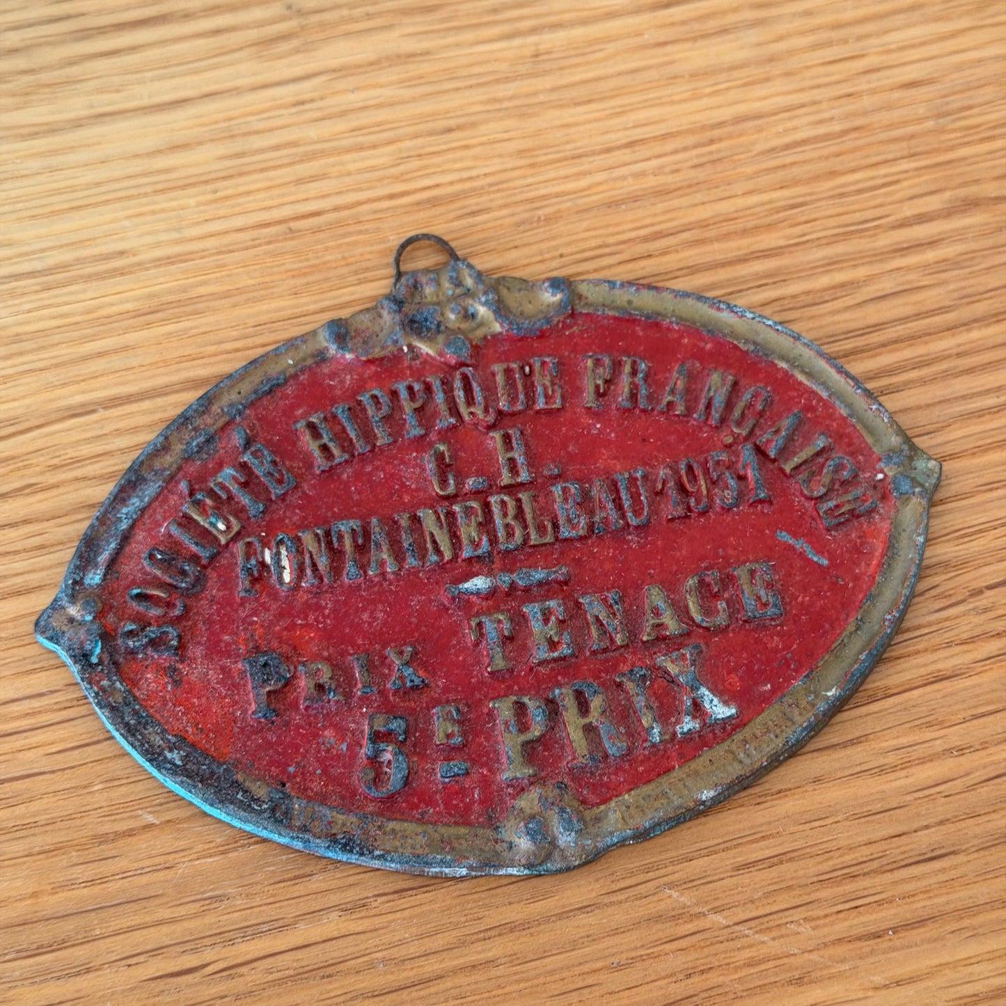 French Vintage Agricultural Award Trophy Plaque 1951 Fontainebleau 13012613 Fleamarketfrance : French vintage and antique decor
