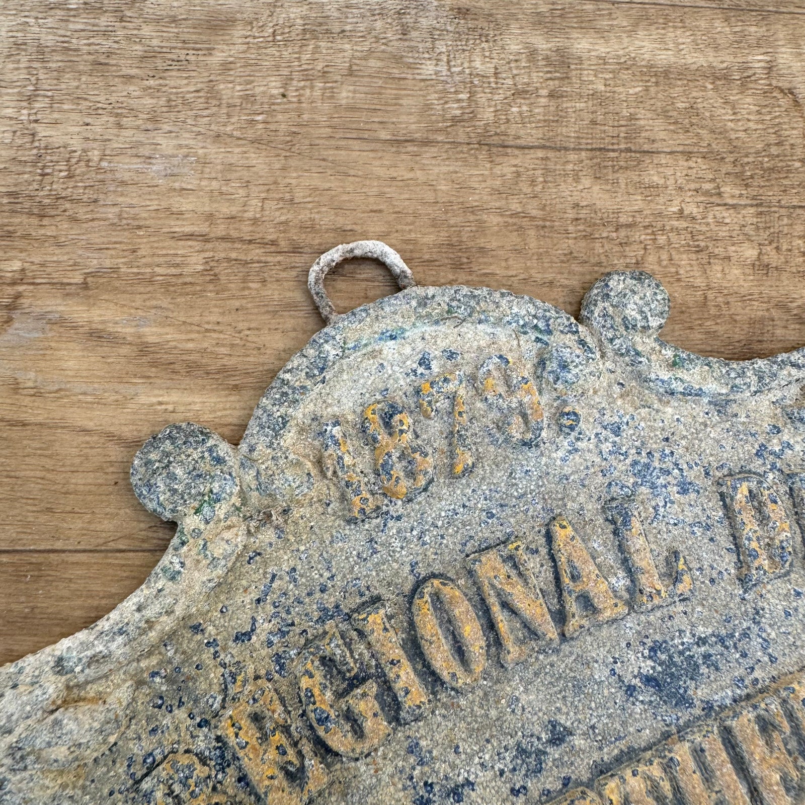 French Antique Agricultural Prize Plaque 1879 Cast Iron Trophy Award 2507248 Fleamarketfrance
