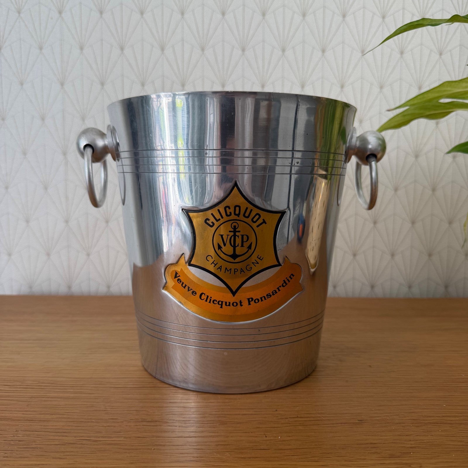 Veuve Clicquot Champagne Bucket Silver Metal Ice Wine Cooler French 2505267 Fleamarketfrance