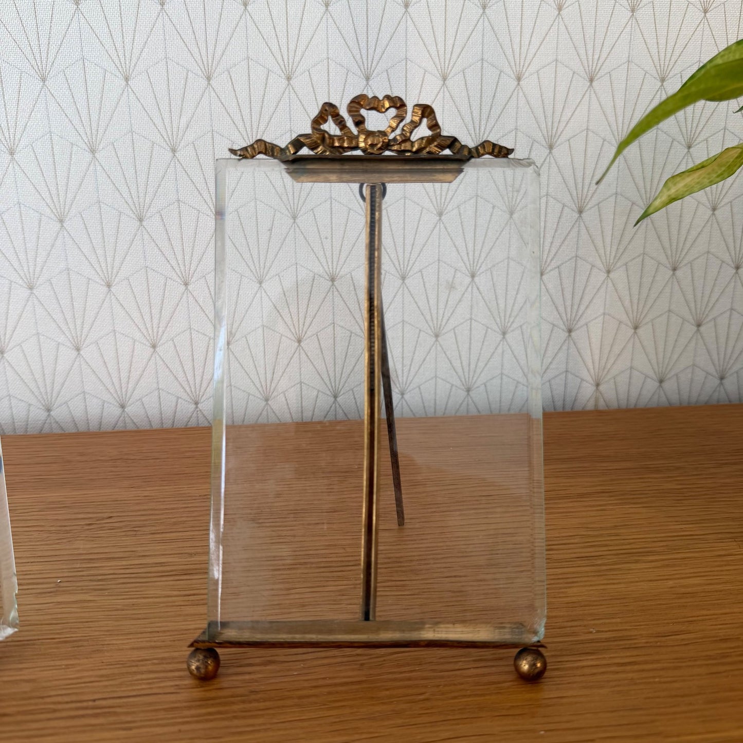 Vintage Brass Picture Frames Set of 2 French Glass Photo Display 10062613 Fleamarketfrance