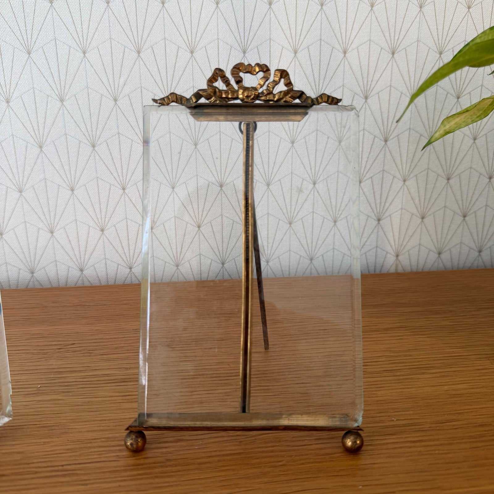 Vintage Brass Picture Frames Set of 2 French Glass Photo Display 10062613 Fleamarketfrance