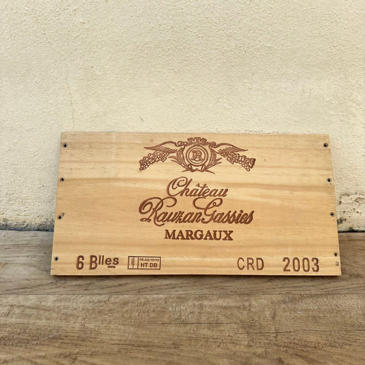 French Wine Crate Panel Chateau Rauzan Gassies Margaux Vintage 1906235 Unbranded