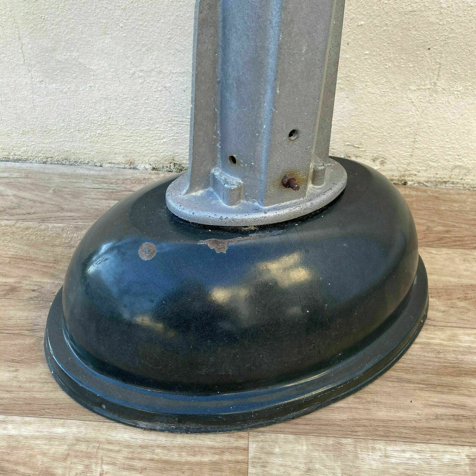 French Industrial Wall Light Blue Enamel Adjustable Arm Vintage 25114194 Unbranded