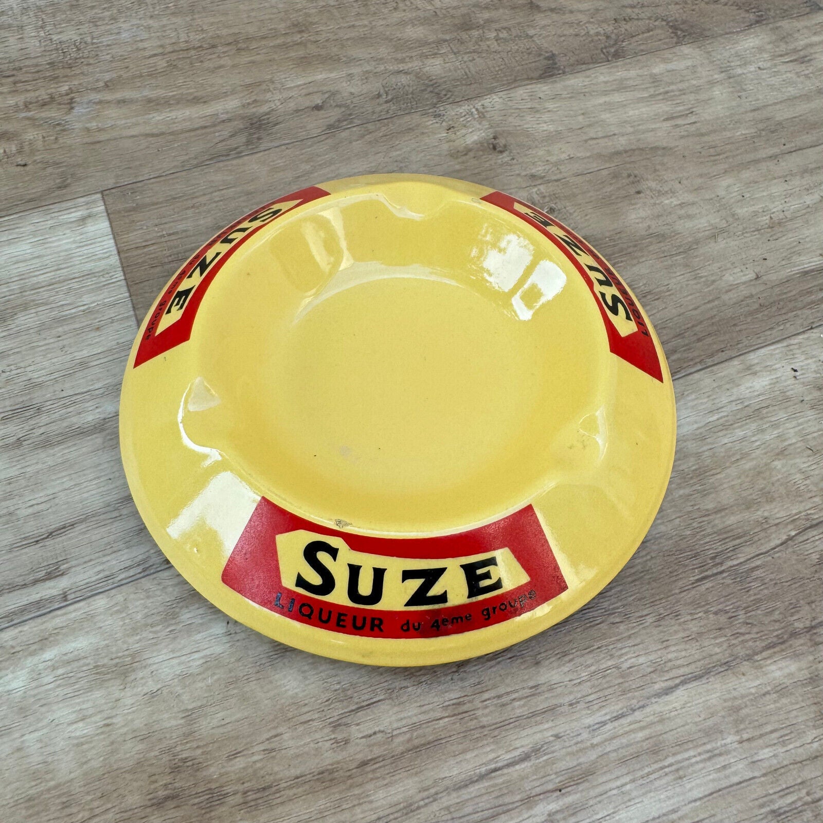 VINTAGE SUZE FRENCH ALCOHOL ASHTRAY OLDER SIGNER COINS 22072414 Fleamarketfrance