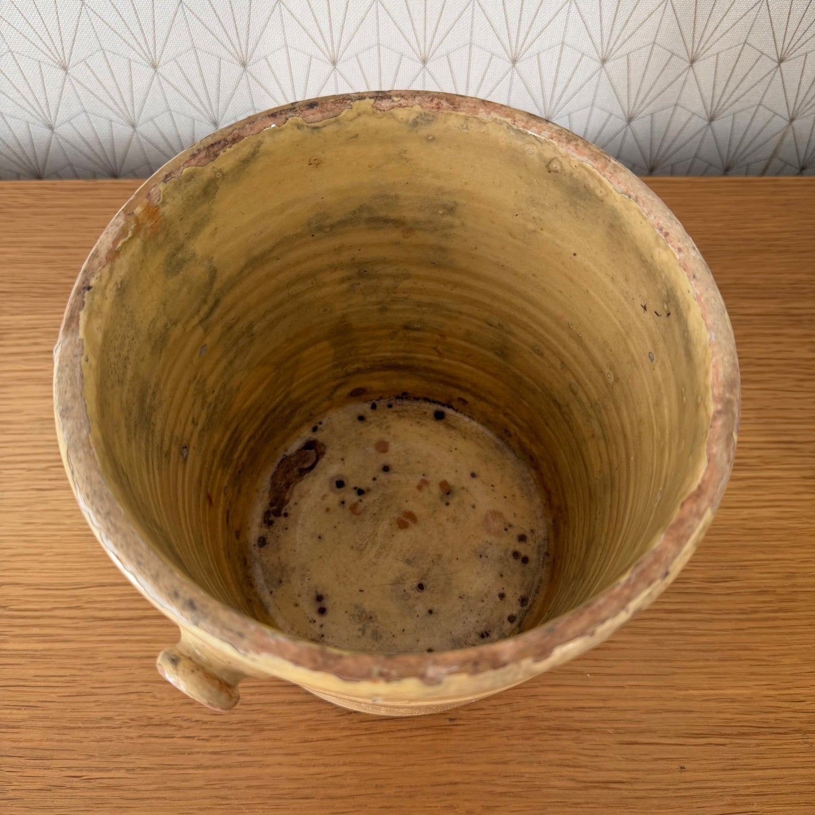 French Stoneware Jam Pot Antique 19th Century Glazed Crock 0107263 Unbranded