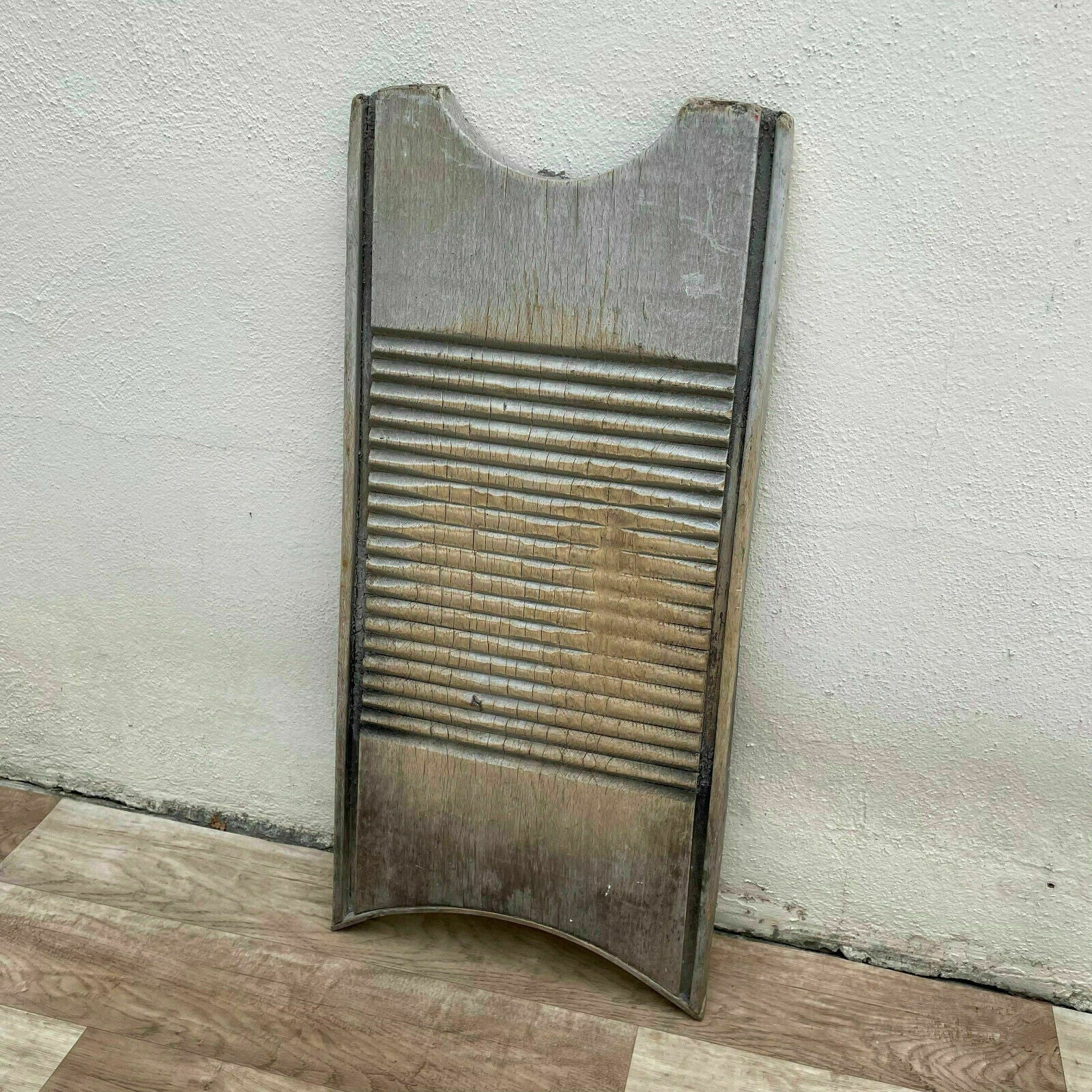 Primitive Antique French Vintage Wood Hand Washboard Wash Board 2408212 - Fleamarketfrance