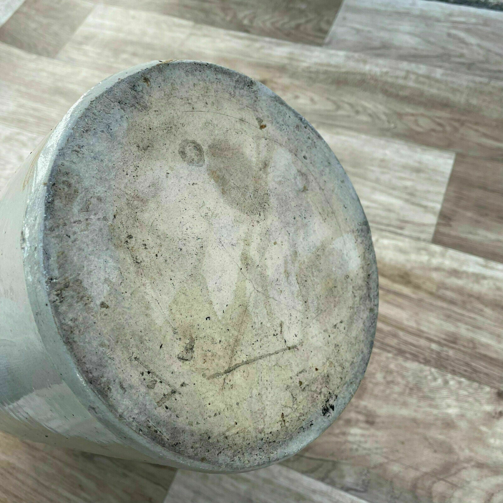 Antique French Stoneware Crock Grey Glazed Paris Pottery Large 2109213 Unmarked
