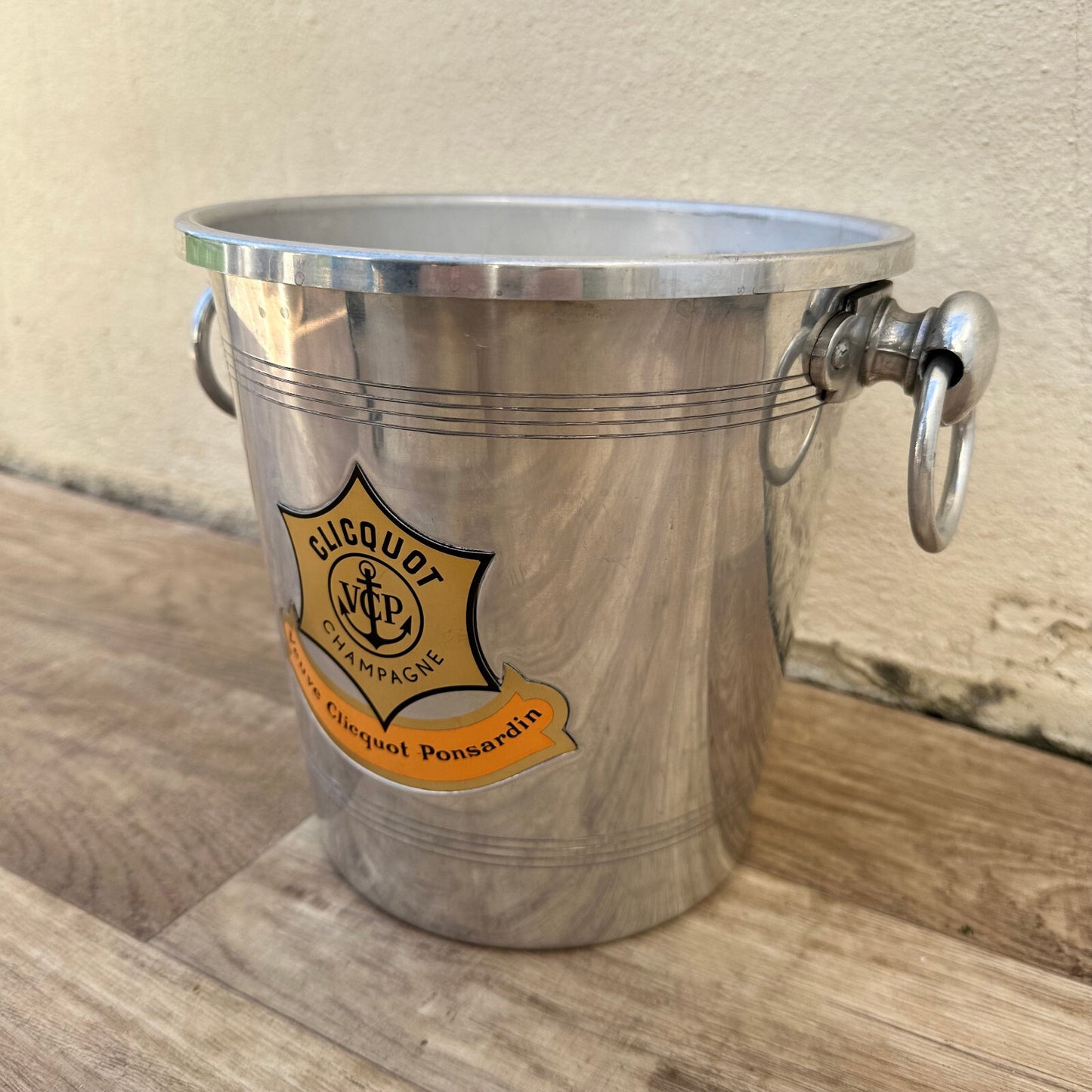 Vintage Veuve Clicquot Ice Bucket French Champagne Cooler Aluminum 12092422 Veuve Clicquot