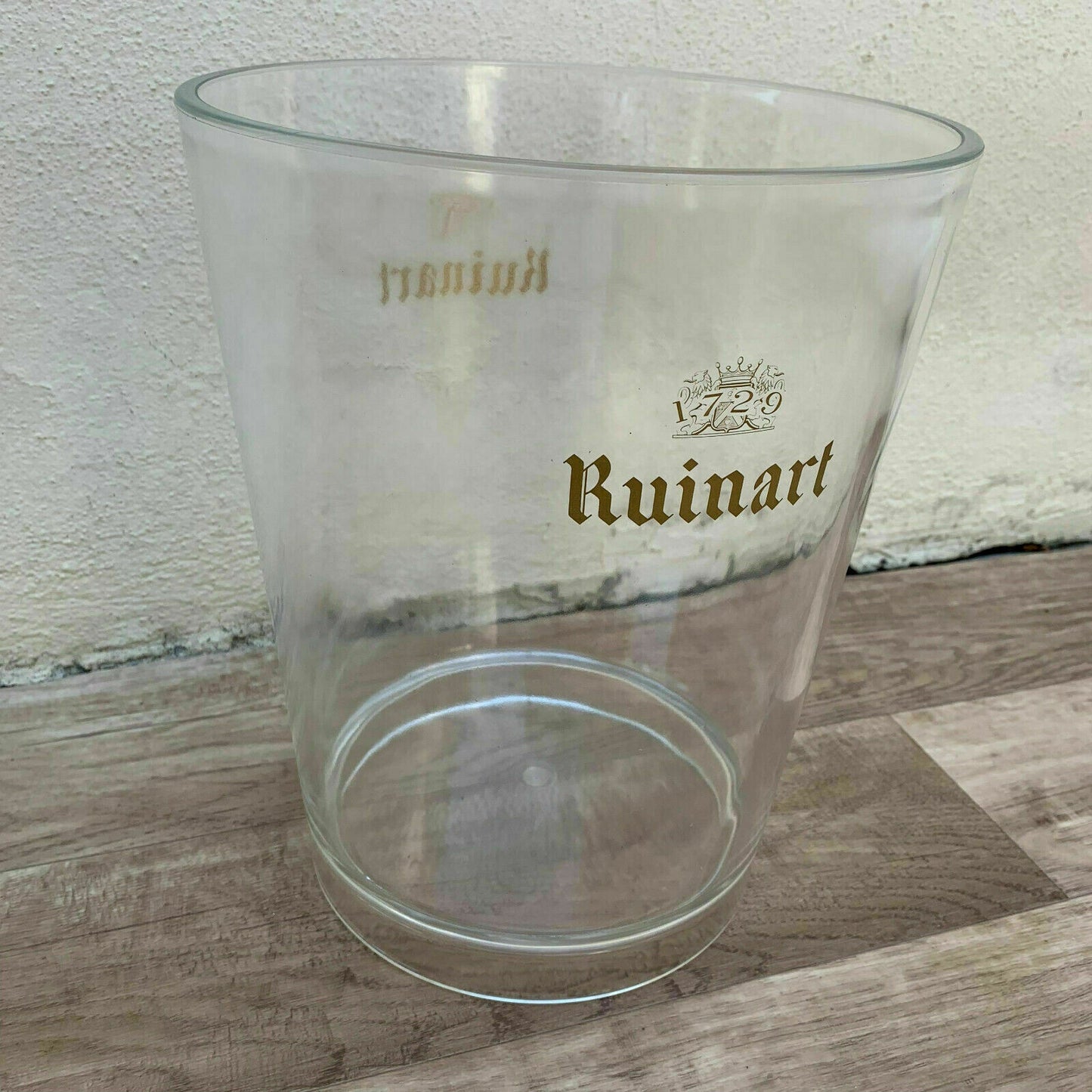 Ruinart Champagne Ice Bucket Acrylic Clear Plastic 0207251