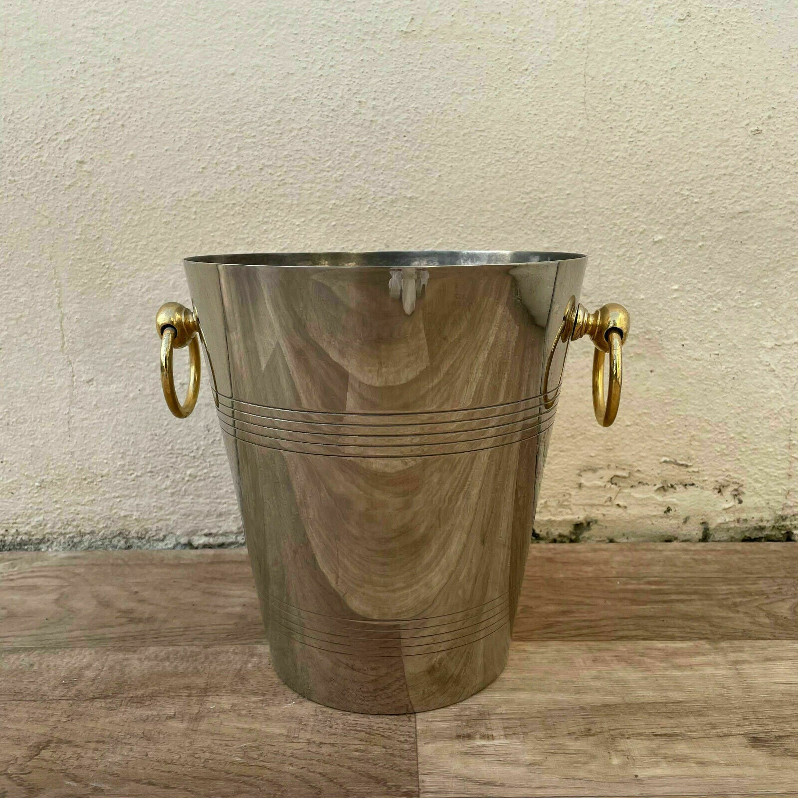 Vintage French Champagne French Ice Bucket Cooler METAL 1402214 Fleamarketfrance