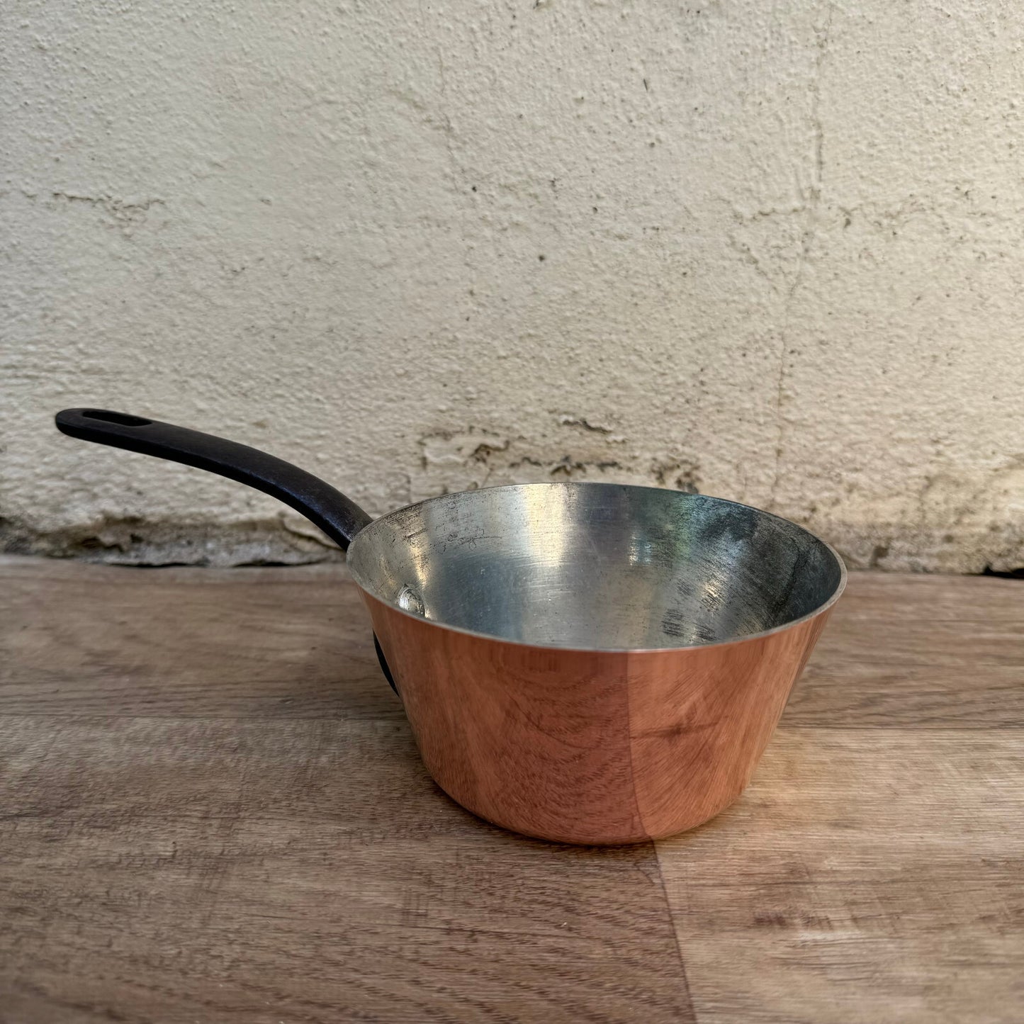 French Copper Saucepan Villedieu Tin Lined Vintage Cookware 12.5cm 04082411 villedieu