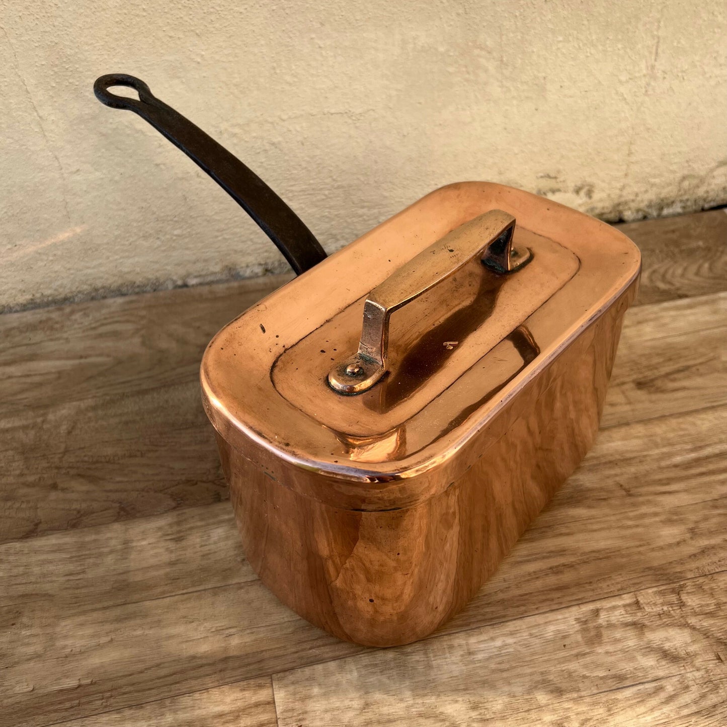 French Copper Daubiere Dovetailed Braising Pot Vintage Cookware 2801223 Fleamarketfrance