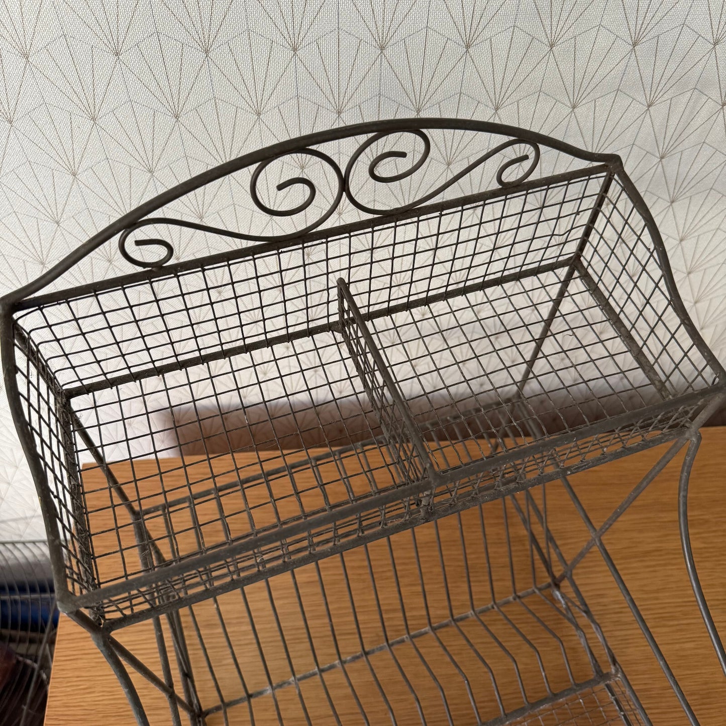 Vintage French Metal Wire Dish Drying Rack Drainer 19042510 Unbranded