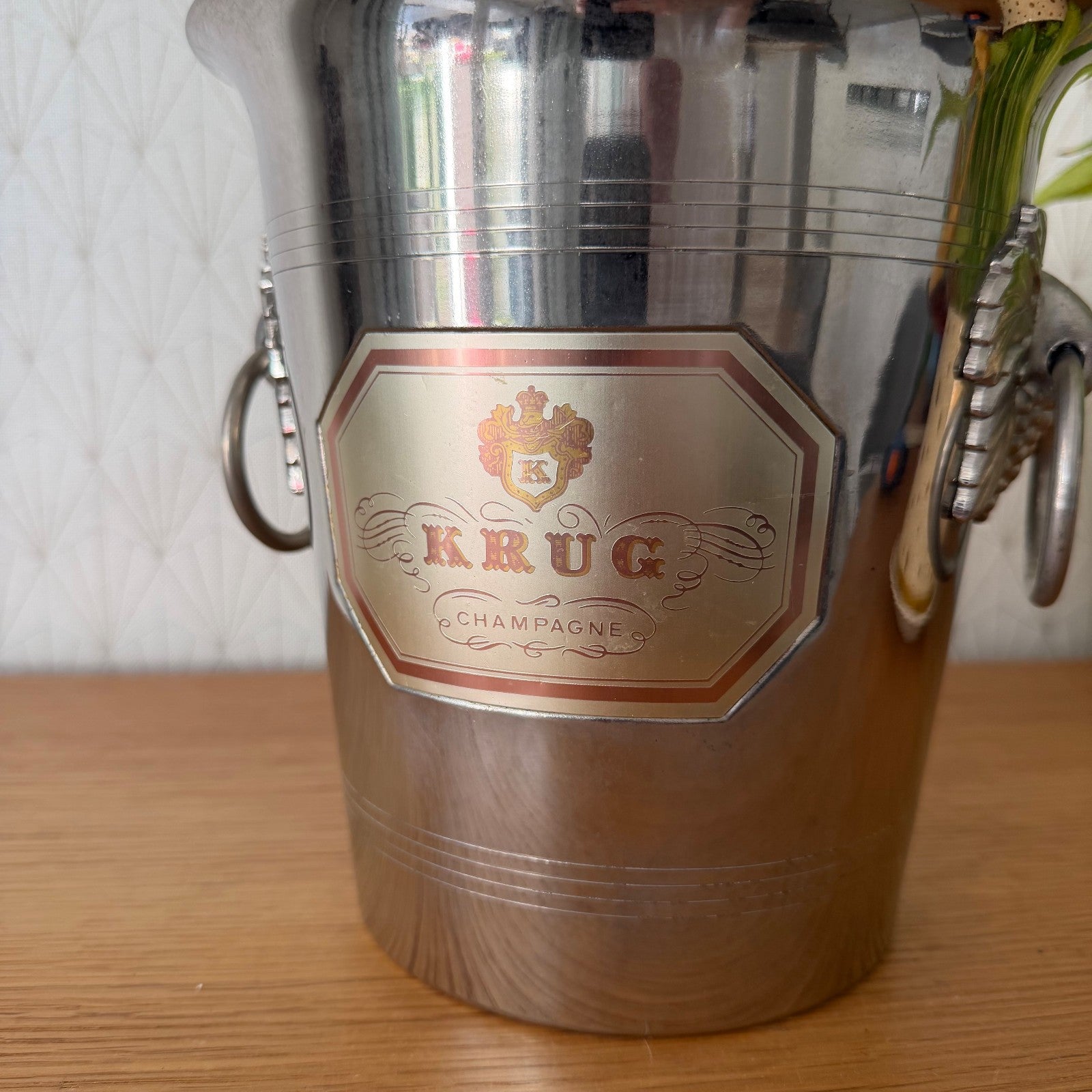 French Chrome Krug Champagne Ice Bucket Vintage Wine Cooler 27062619 Unbranded