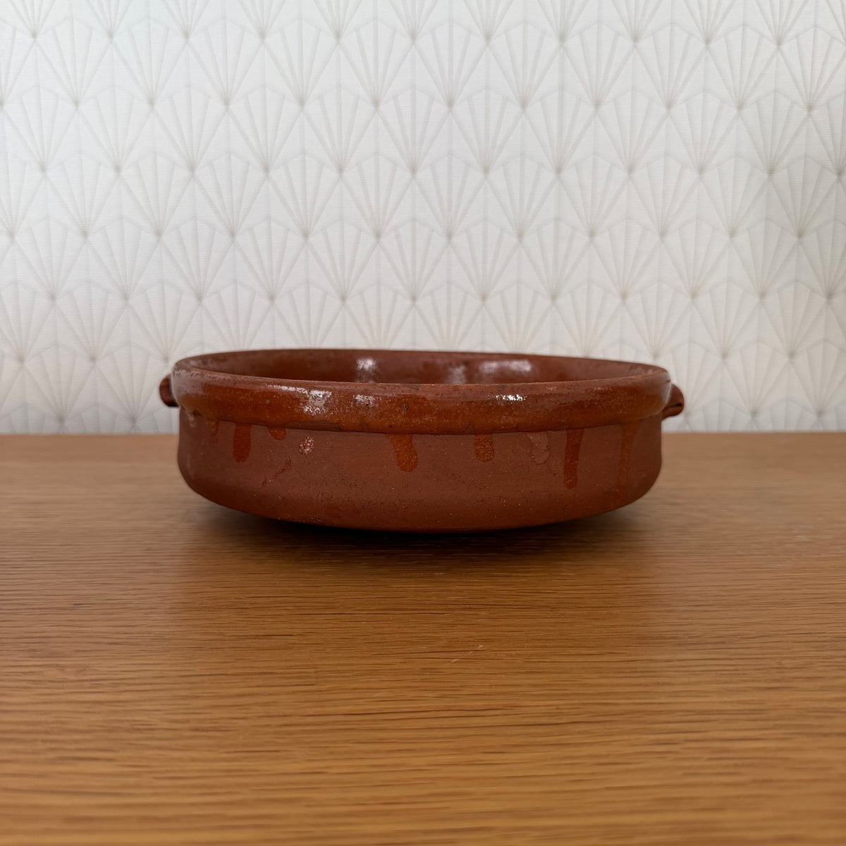 French Terracotta Tian Bowl Provence Vintage Pottery 04092621