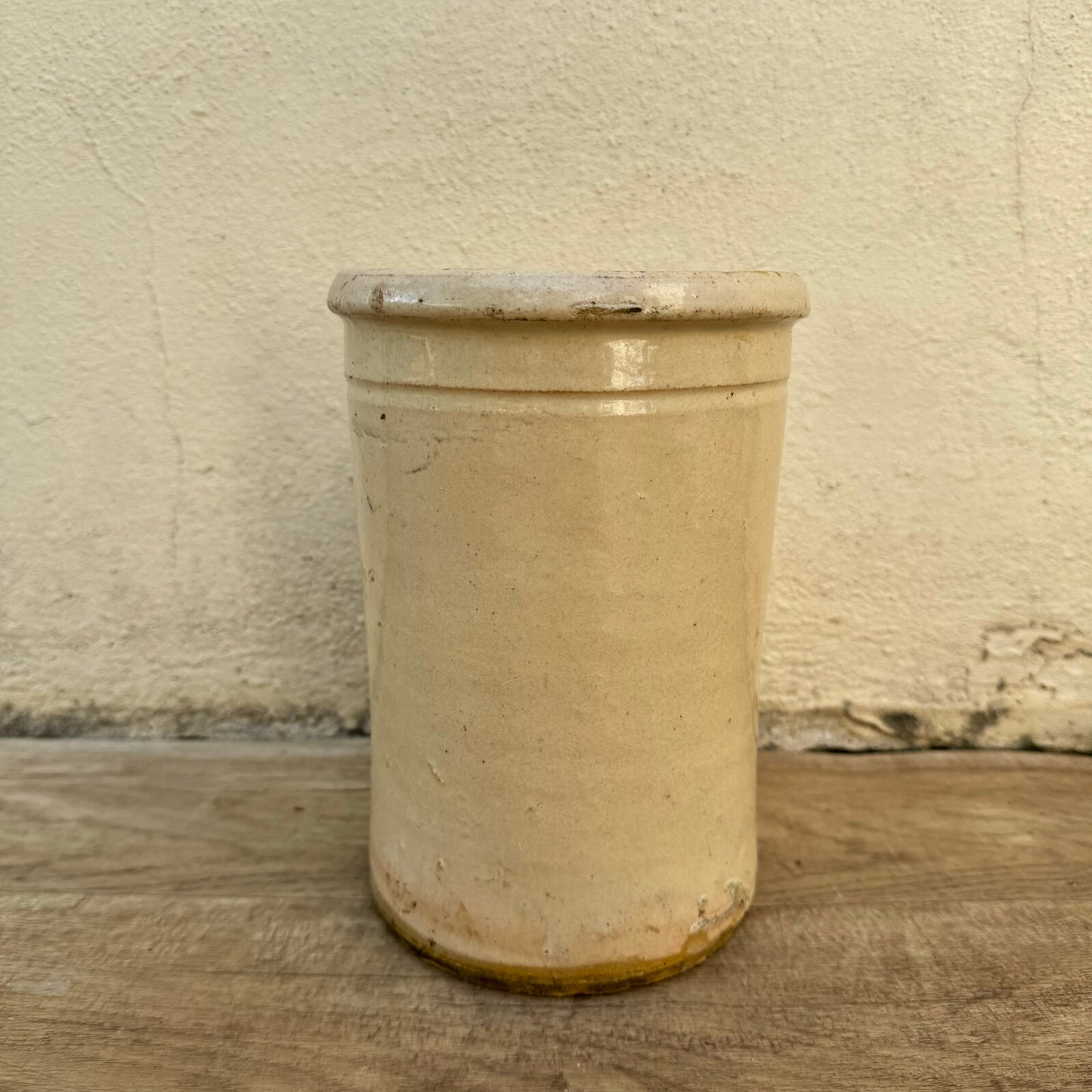 Antique French Stoneware Crock Sardine Storage Jar 8" Tall 1607242 Unbranded