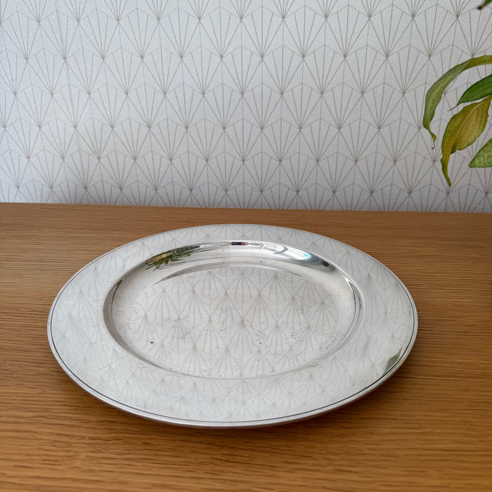 Vintage Christofle Silver Plated Presentation Plate 30cm French 0905256 Christofle