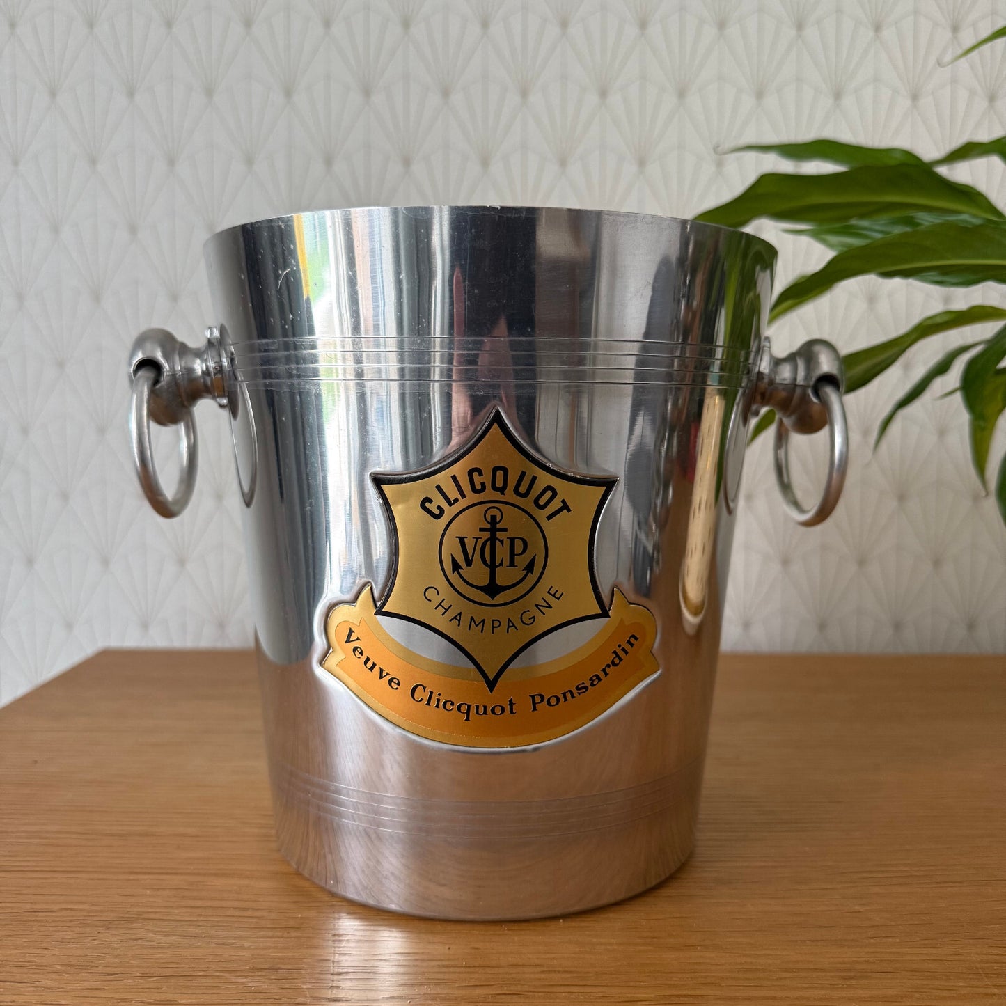 Vintage Veuve Clicquot Ice Bucket French Chrome Champagne Cooler 18042510 Fleamarketfrance