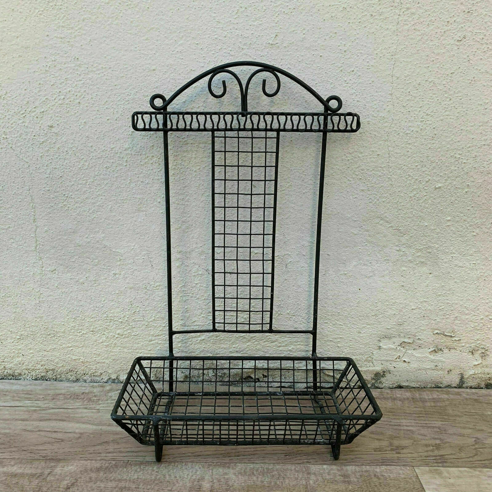 French Wire Kitchen Organizer Soap Holder Rack Vintage Wall Mount 2506192 Unbranded