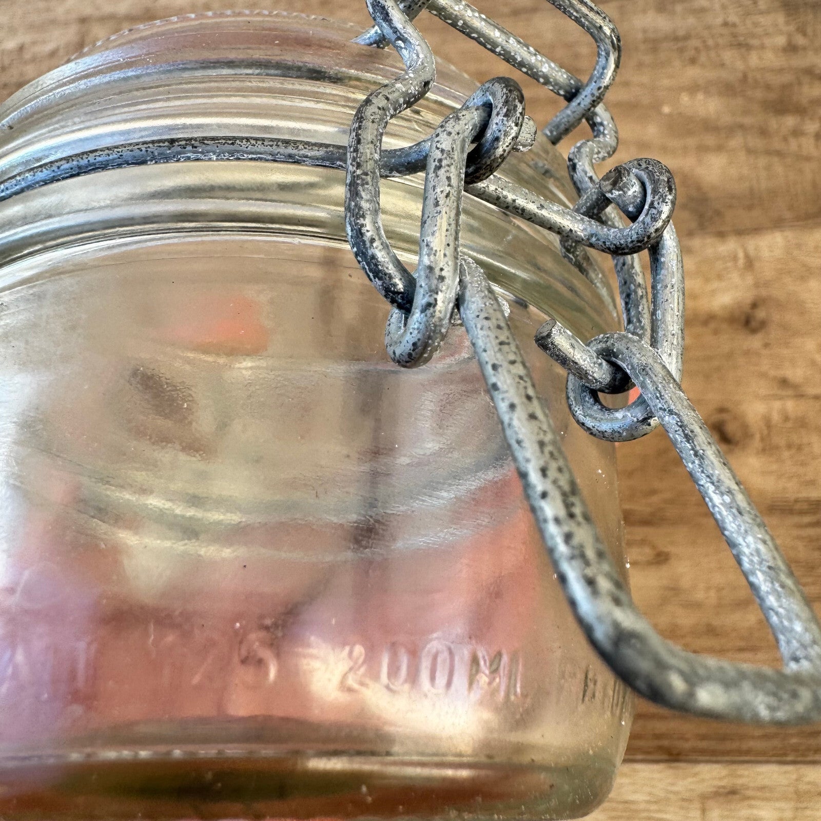 4 Vintage Le Parfait Glass Preserving Jars French Canning 200ml 09112316 Le Parfait