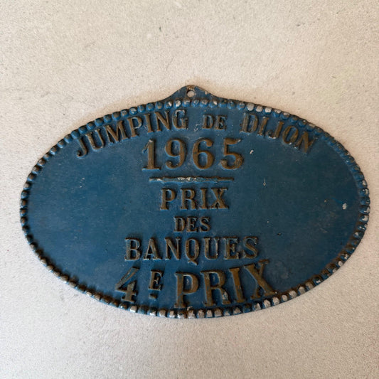 French Vintage Agriculture Plaque Trophy Award Animals Prize Sign 1965 08022621 Fleamarketfrance