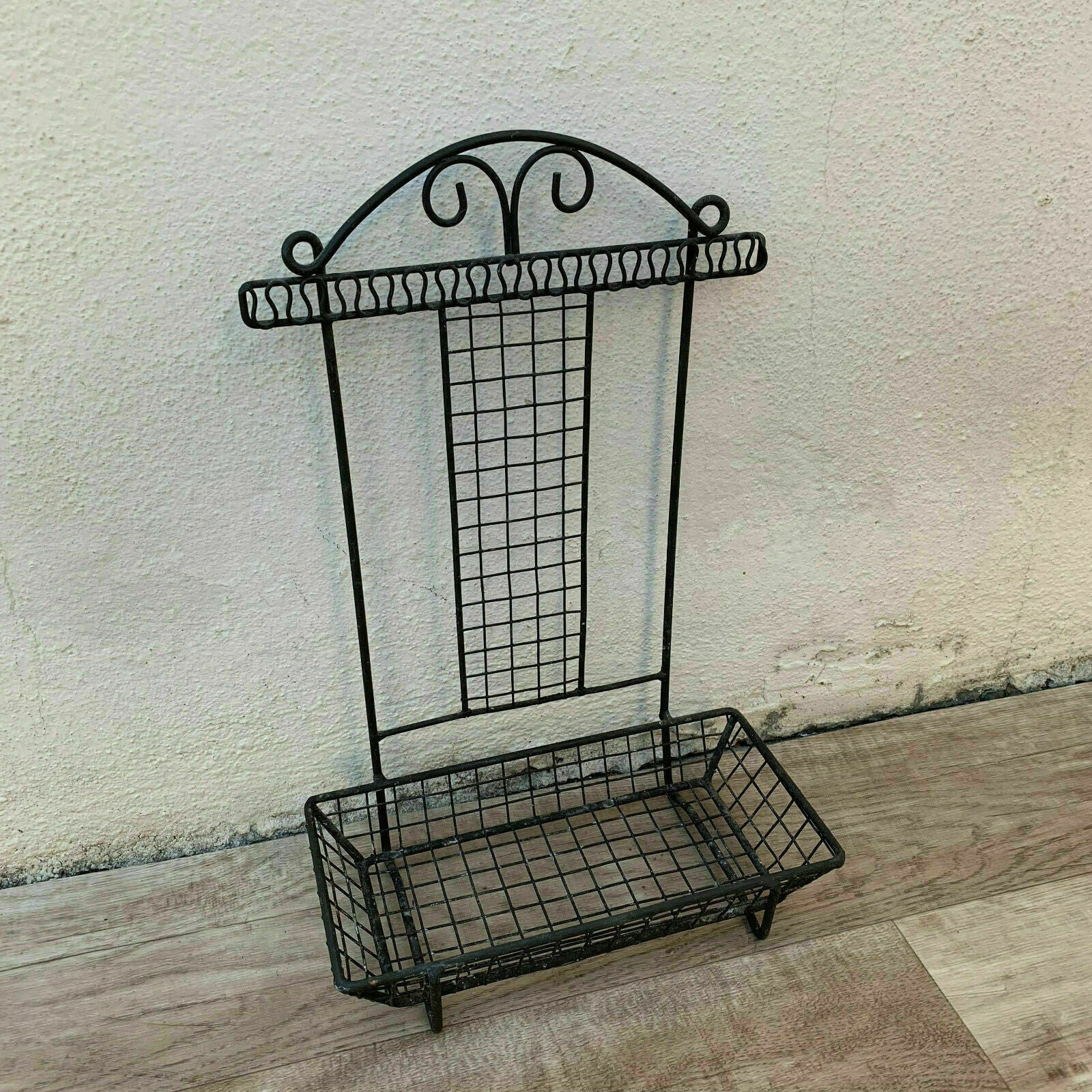 French Wire Kitchen Organizer Soap Holder Rack Vintage Wall Mount 2506192 Unbranded