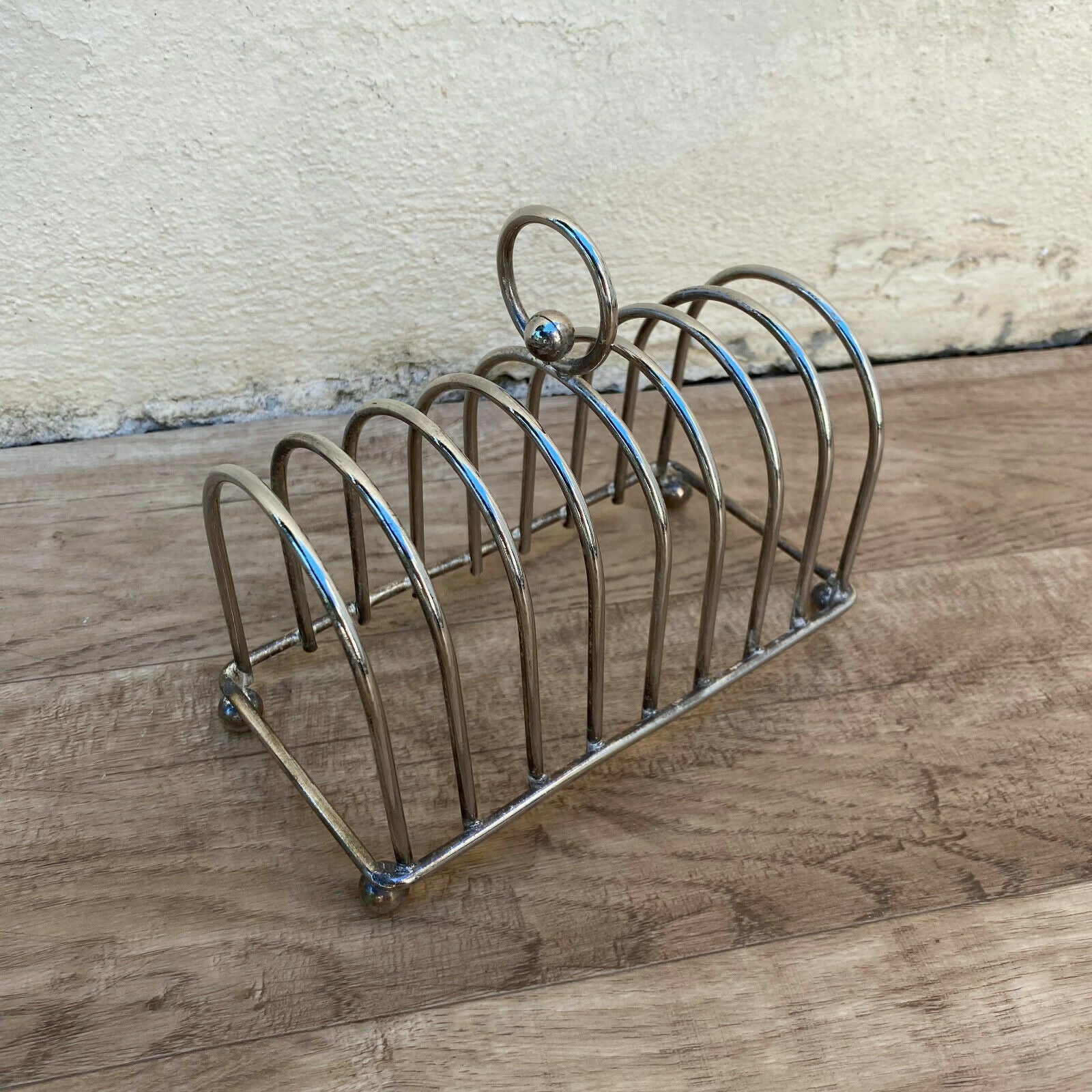 Vintage French Silver Plated Toast Rack Mid Century Tableware 3110215 Fleamarketfrance