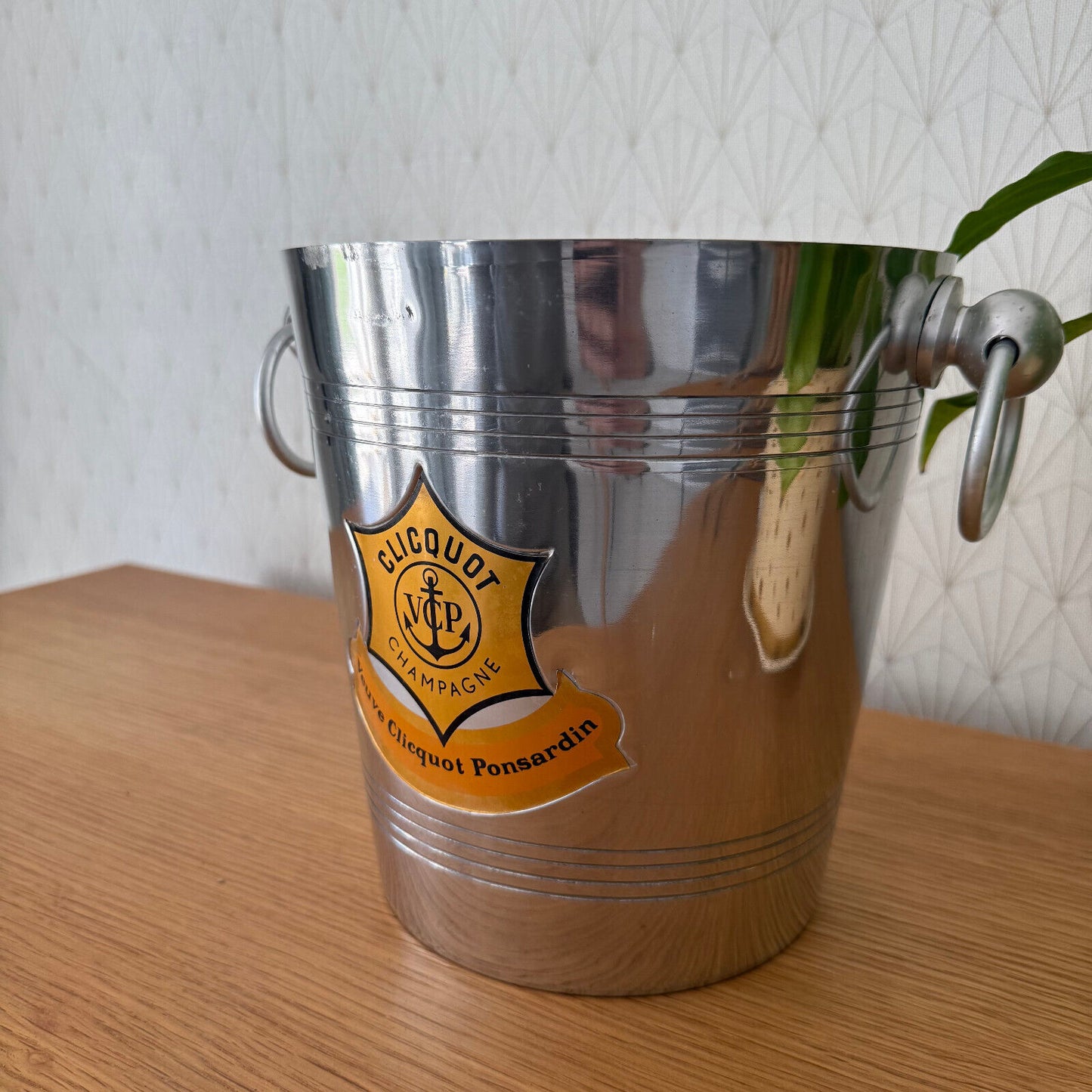 Vintage French Champagne Ice Bucket Cooler Made France VEUVE CLICQUOT 0904258