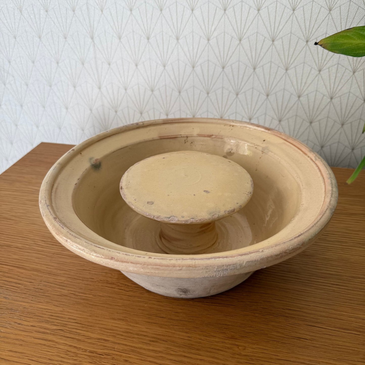 Vintage Antique glazed French Tian Stoneware Cheese Faisselle Strainer 0309257 Unknown