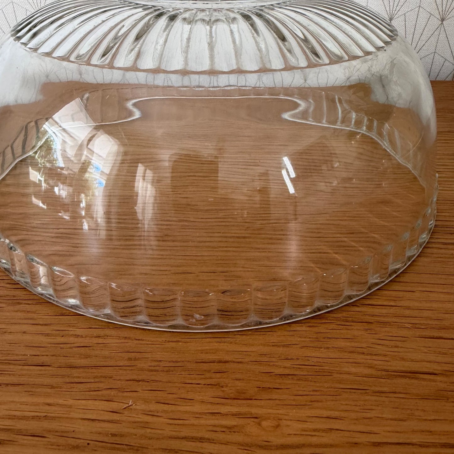 French Glass Cloche Dome Bell Cheese Cover Display Vintage 0409262