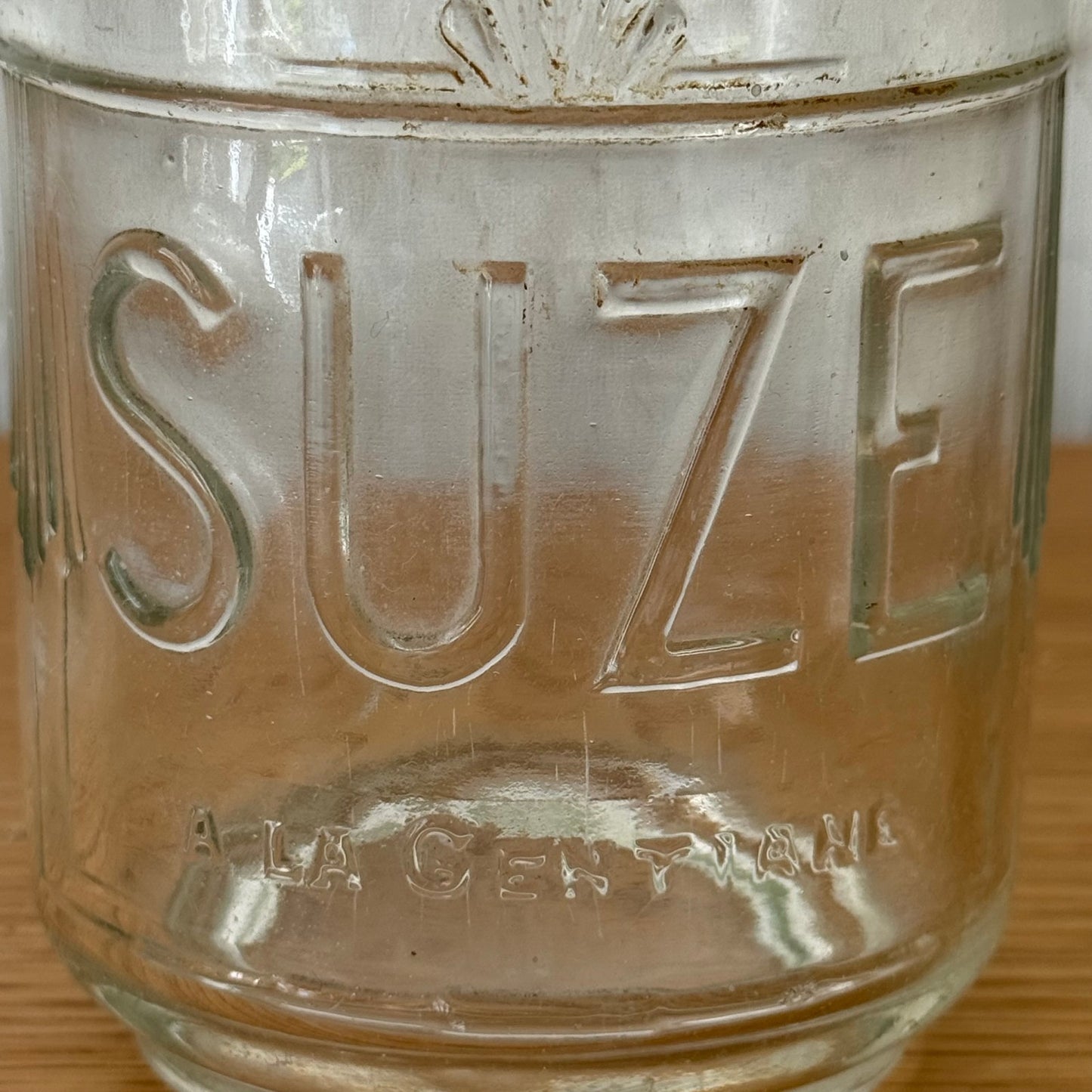 Vintage French Suze Carafe Glass Bistro Aperitif Water Bottle 1907251 Fleamarketfrance
