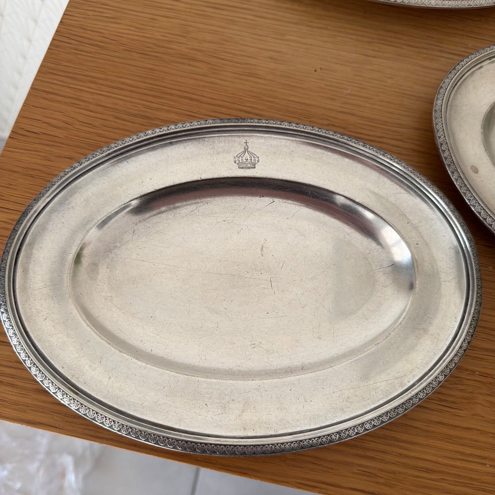 vintage set of 5 silverplate ravier hotel imperial menton 1805263 ercuis