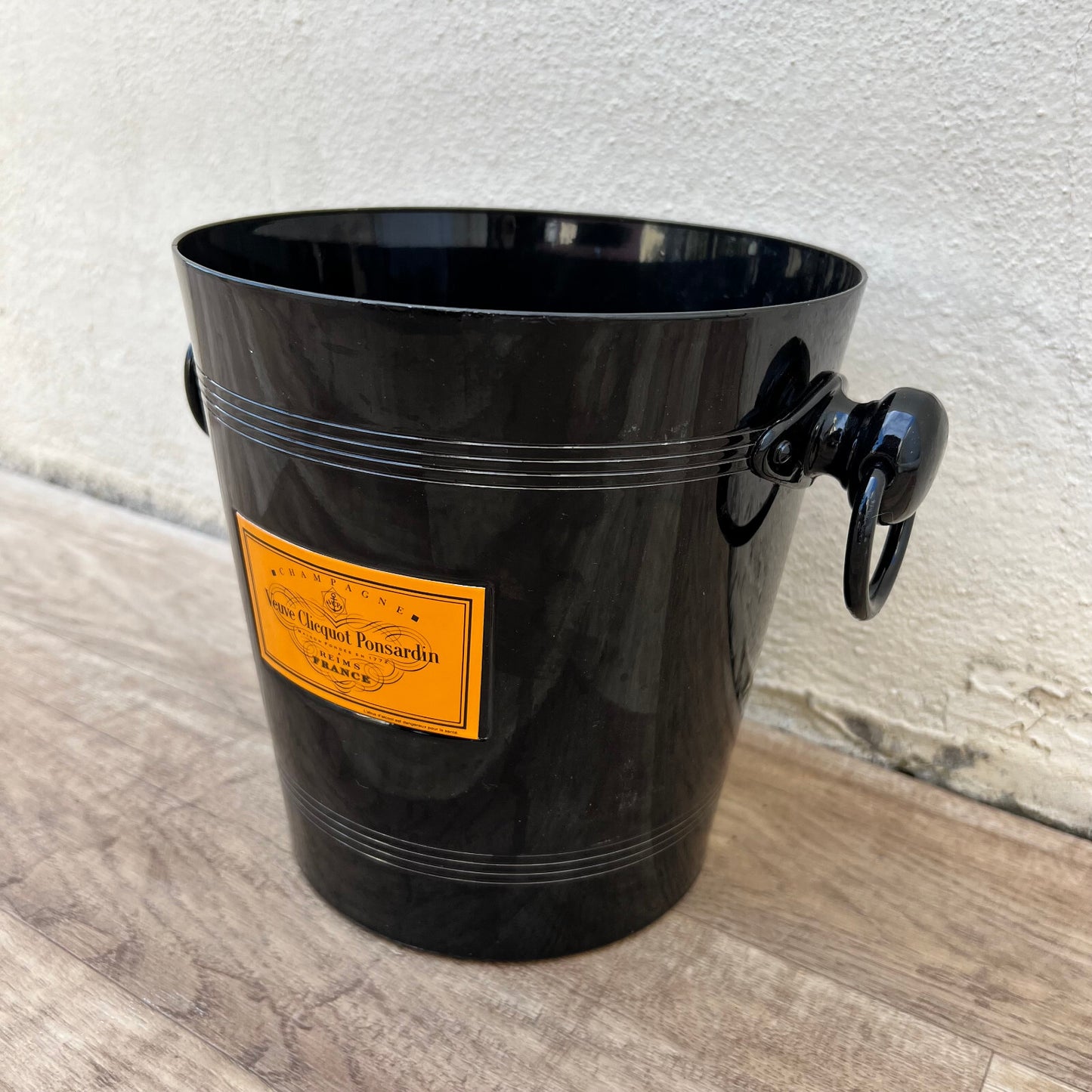 Vintage French Veuve Clicquot Ice Bucket Champagne Cooler Black 15122410 Fleamarketfrance