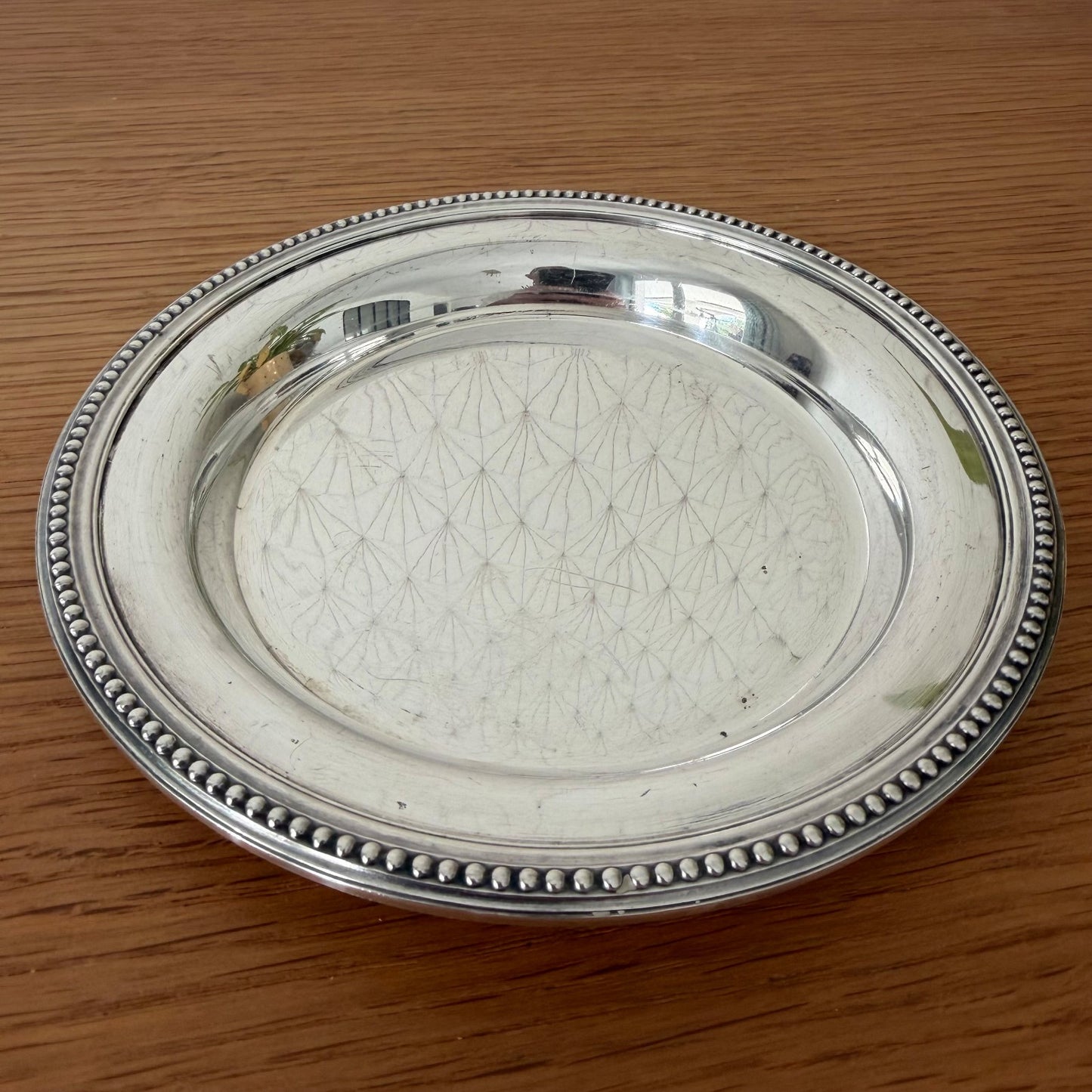 Christofle Gallia Silverplate Pearl Wine Coaster France 2607269 ercuis