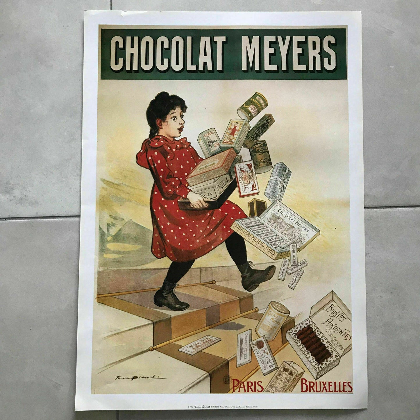 French Chocolate Poster Vintage Meyers Advertisement Wall Art 1701189 Fleamarketfrance
