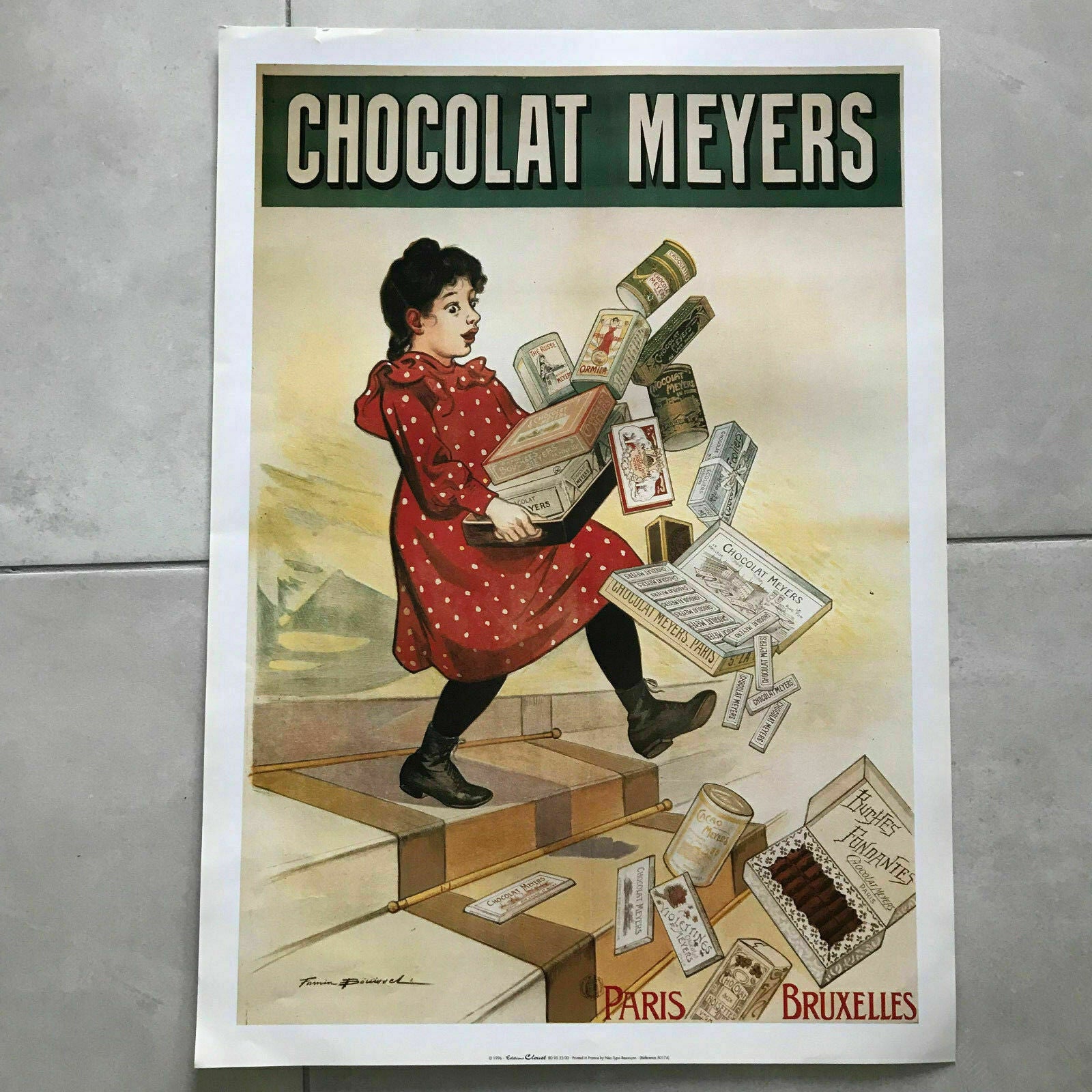 French Chocolate Poster Vintage Meyers Advertisement Wall Art 1701189 Fleamarketfrance