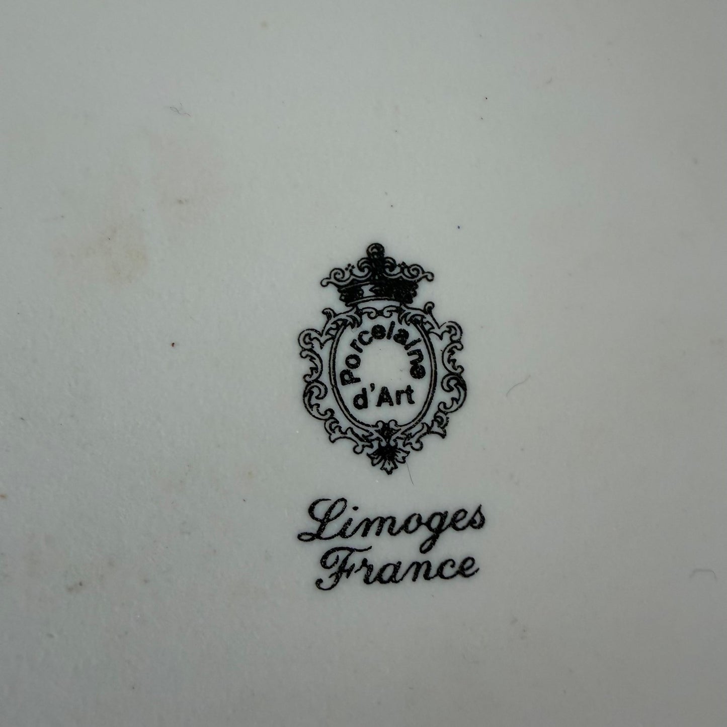 French Cheese Plate Limoges Porcelain Map Vintage Fromage 11.5" 2502264 Limoges