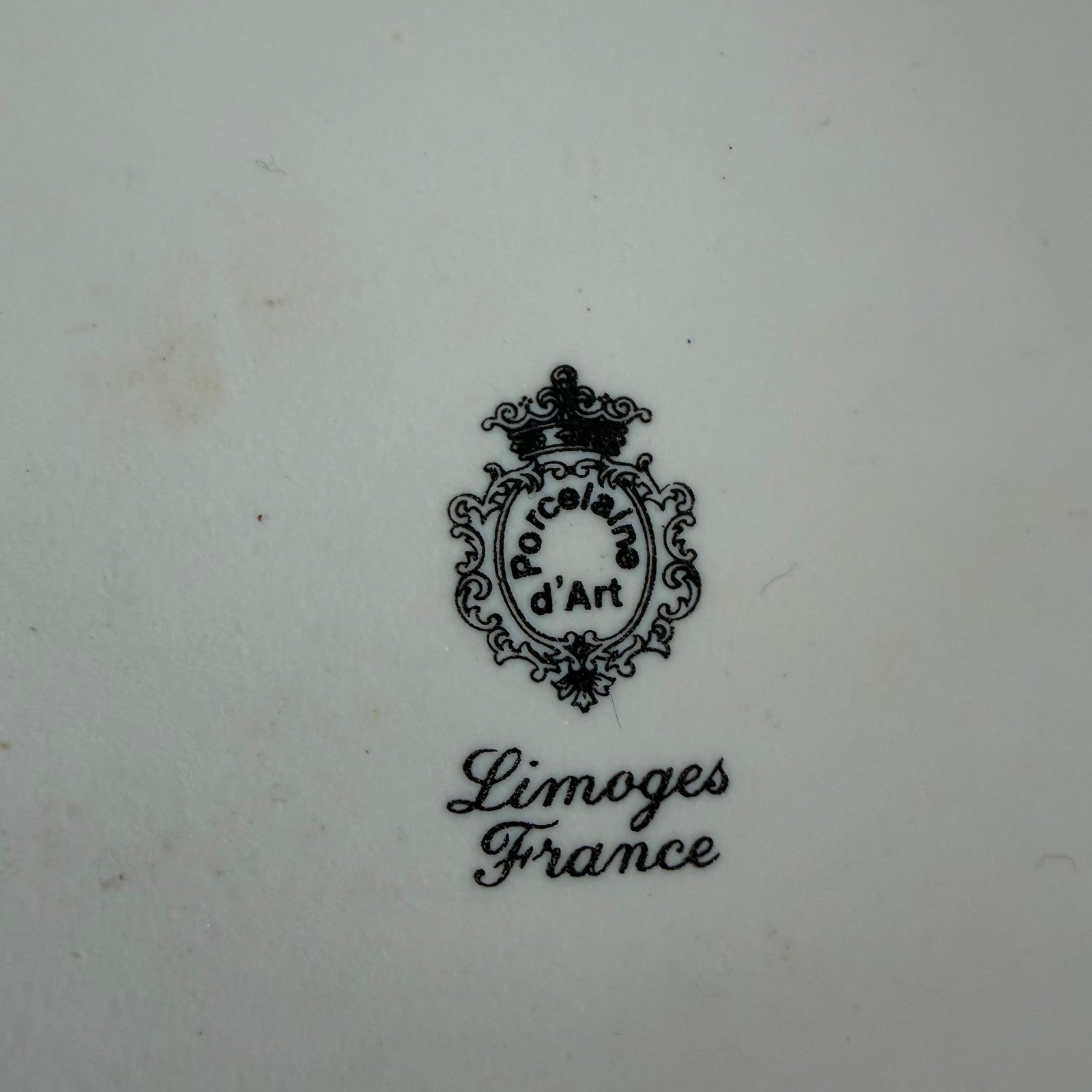 French Cheese Plate Limoges Porcelain Map Vintage Fromage 11.5" 2502264 Limoges