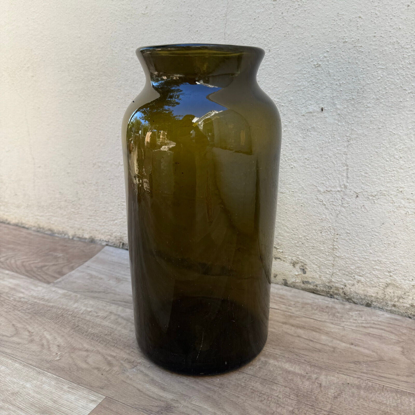 Dark Green Glass French Storage/Preserving Truffles Bottle Jar c1860 2309246 - Fleamarketfrance